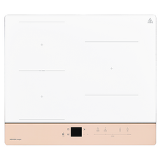 나비엔매직 인덕션 2분할 전기레인지 3구 WHITE + ROSE BEIGE, ERI-3463AF, 빌트인