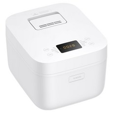샤오미 스마트 다기능 30분 초고속 취사 10가지 기능 메뉴 밥솥 6인용 4L, 화이트, MFB090-3