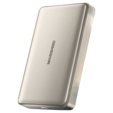 무브스피드 20W 맥세이프 무선 충전 보조배터리 10000mAh, 샴페인 골드, YSPBW10