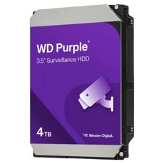 WD DVR NVR 저전력 CCTV 전용 하드디스크 웬디 퍼플 HDD, 4TB, 800055