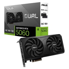 에이수스 지포스 RTX 5060 OC D6 8GB 그래픽카드 인텍앤컴퍼니, DUAL-RTX5060-O8G-EVO