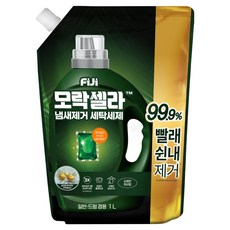 피지 모락셀라 빨래쉰내 냄새제거 실내건조 세탁세제 허브향 리필, 1L, 1개