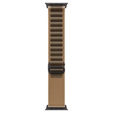 애플워치 알파인 루프, 데저트 / 블랙 티타늄, 49mm, Medium
