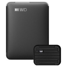 WD Elements Portable USB C 외장하드 + 전용파우치 세트, 6TB, 블랙