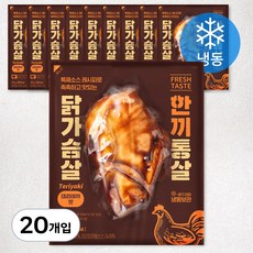 한끼통살 닭가슴살 데리야끼맛 (냉동), 100g, 20개