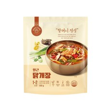 SUNI COOK 順伊奶奶 正宗辣雞湯, 隔水/微波加熱即食包，新鮮蔬食熬煮，湯頭濃郁美味，全羅道道地辣味，微辣爽口, 500g, 1包