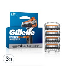 Gillette 吉列 2024 ProGlide手動刮鬍刀片, 4入, 3個