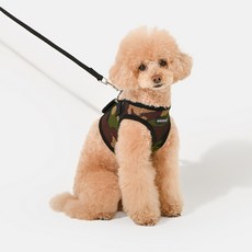퍼피아 강아지 소프트 베스트 하네스 AH305 B스타일, 카모, 1개