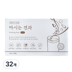 홍스팜 마시는 견과 무가당 음료, 32개, 175ml