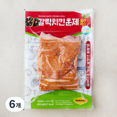 노랑오리 갈릭치킨 훈제 슬라이스, 400g, 6개