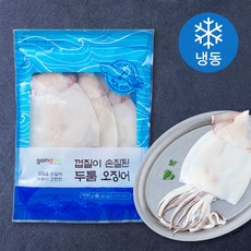 곰곰 껍질이 손질된 두툼 오징어 (냉동), 500g, 1개 500g, 1개