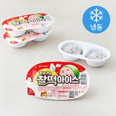롯데웰푸드 쫀득쫀득 찰떡아이스(냉동), 90ml, 1개입, 4개