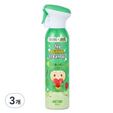 아토오겔 유아용 토이 버블 클렌저 그린 청포도향, 250ml, 3개