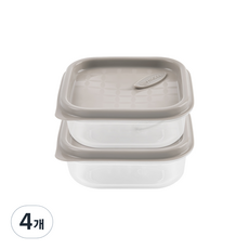 실리만 하모니 정사각 냉동용기 코코아그레이 240ml WSK7242