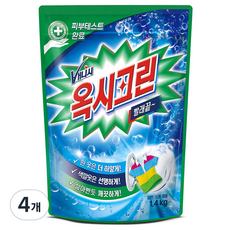옥시크린 분말형 표백제, 1.4kg, 4개