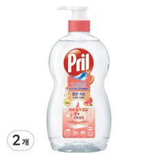 프릴 맑은식초 주방세제 산뜻한 자몽향, 700ml, 2개