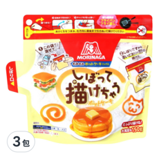 MORINAGA 森永 手作鬆餅粉, 日本原裝進口, 鬆軟綿密, 簡單料理, 150g, 3包