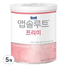 매일유업 앱솔루트 프리미 분유, 400g, 5개