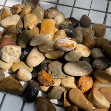 WITH블럭 2차 세척 깨끗한 자연산 강자갈 15-25mm, 1개, 20kg 1개, 25kg