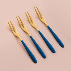 보다모가 유로피안 티포크, 블루 골드, 4개