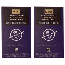 커피빈 콜롬비아 아메리카노 미니 스틱커피, 0.9g, 90개입, 2개