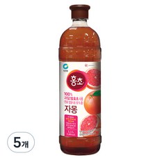 대상 청정원 홍초 자몽, 1.5L, 5개