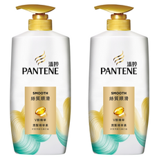 PANTENE 潘婷 絲質順滑潤髮精華素, 10倍滲透髮芯 強韌髮絲 48小時修護 ProV精華 V醇滲透科技 超Q彈 柔韌美 告別假滑, 700g, 2瓶
