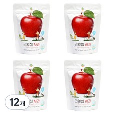 산마을 리얼칩 사과 동결건조 사과칩, 15g, 12개