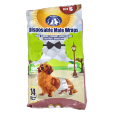 Pet Village 魔法村 公狗專用拋棄式禮貌帶, S號, 14片裝, S, 14片, 1包