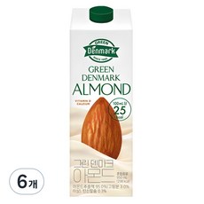 그린덴마크 아몬드, 950ml, 6개