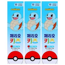 페리오키즈 치약 사과향 천 3단계, 75g, 3개