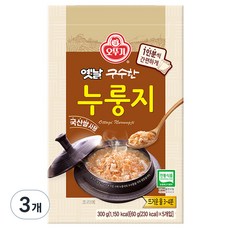 오뚜기 옛날 구수한 누룽지, 60g, 3개