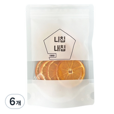 니칩내칩 건조 오렌지, 40g, 6개