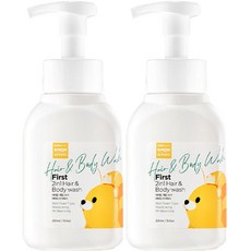 케이맘 베이비 처음 2 in 1 헤어 앤 바디워시, 290ml, 2개