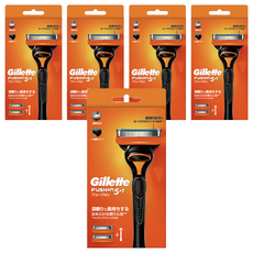 Gillette 吉列 Fusion鋒隱系列 刮鬍刀組，5層刀片，含潤滑，精修刀，彈性感應, 5盒