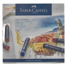 FABER-CASTELL 輝柏 創意工坊油性粉彩條, 24色, 1盒