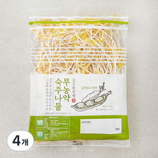 김구원선생 무농약 인증 숙주나물, 200g, 4개