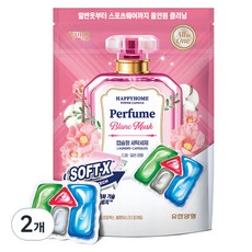 해피홈 파워캡슐 올인원 세제 소프트엑스 블랑머스크, 30개입, 2개