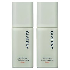 GIVERNY Milchak遮瑕粉底液 30ml, 21 Light Beige, 2瓶