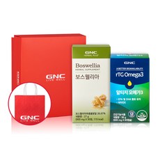 GNC 보스웰리아 900mg x 30p + 알티지 오메가3 600mg x 60p + 쇼핑백 세트, 1세트