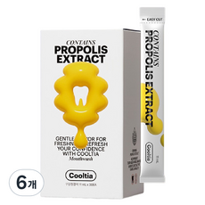 쿨티아 프로폴리스 가글 스틱형 30p, 330ml, 6개