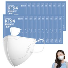 리벤스 에버퓨어 새부리형 황사방역 마스크 소형 KF94, 5개입, 20개, 화이트 5개입, 20개, 화이트