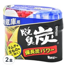 ST 雞仔牌 脫臭炭 冷藏室用, 搭配備長炭與活性炭的消臭劑, 強力除臭, 140g, 2盒