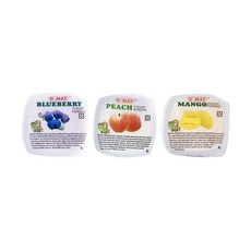 u.may 優妹 優格布丁, 水蜜桃*4入+藍莓*4入+芒果*4入 Set, 840g, 1組