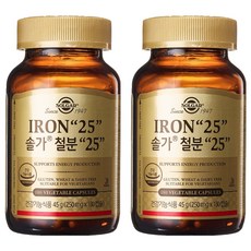 SOLGAR 鐵質補充膠囊, 180顆, 2罐