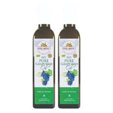 農場向市場銷售未精製壓榨葡萄籽油, 2個, 500ml