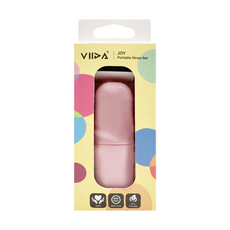VIIDA JOY 兒童吸管便攜組, 糖果粉, 安全材質, BPA Free, 1支, 1組