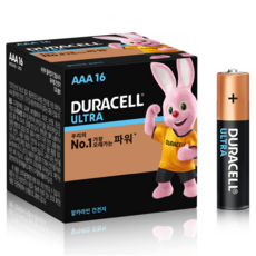 듀라셀 울트라 알카라인 AAA 건전지 보관박스팩, 16개입, 1개 16개입, 1개