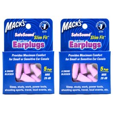 MACK'S Slim Fit睡眠耳塞+收納盒, 2個, 10個