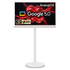 더함 FHD QLED 무선 포터블 돌비 AI 구글 5.0 야외 캠핑 휴대용 스마트TV + 전용 브라켓 + 삼탠바이미 스탠드 세트, 81cm(32인치), NA321QLED Google5.0 PORTABLE 2025C WHITE, PSV11-251L-W, MS11-231L-W, 스탠드형, 고객직접설치